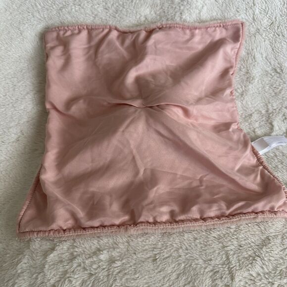 NWT Carters Peach White Panda Baby Lovey Security Blanket Plush #68197 2021 - Picture 6 of 7